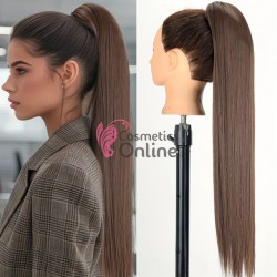 Extensie de par coada dreapta cu cleste 70 cm  Saten Mediu DS03110#